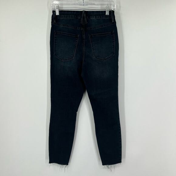 Good American Good Waist High Rise Raw Hem Jeans - Picture 5 of 7